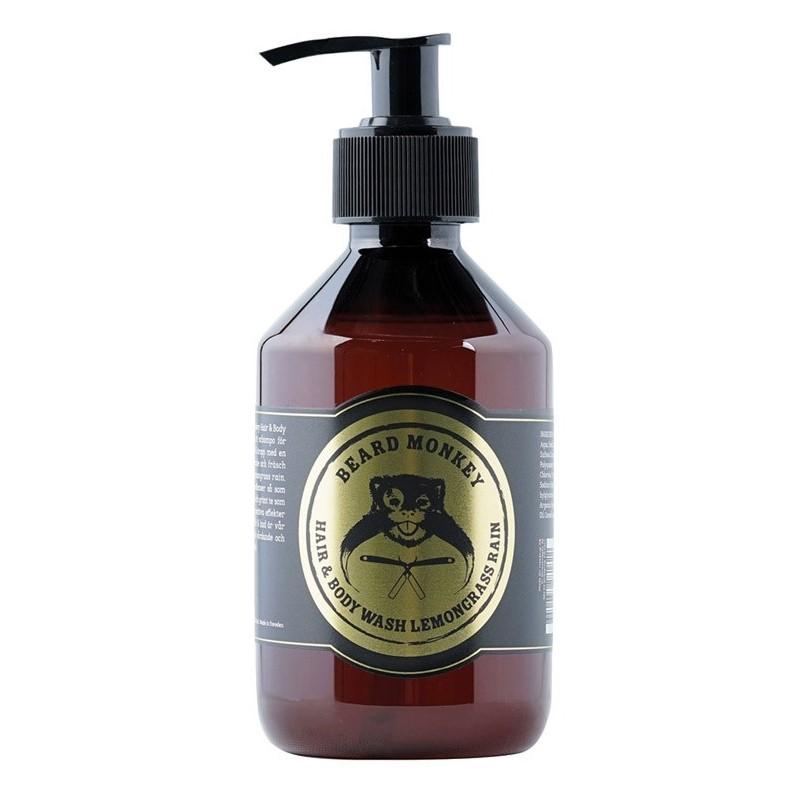 Beard Monkey Hair & Body Wash Lemongrass Rain 250ml Beard Monkey Hair & Body Wash Lemongrass Rain 250ml