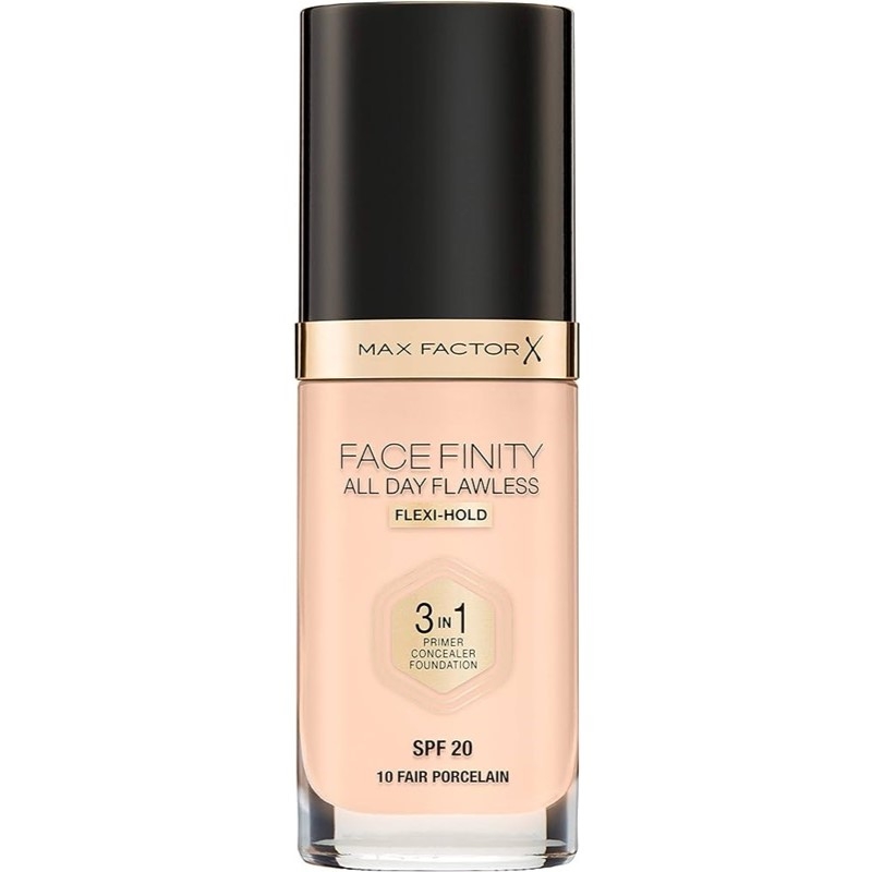 Max Factor Facefinity 3 In 1 Foundation 10 Fair Porcelain Max Factor Facefinity 3 In 1 Foundation 10 Fair Porcelain