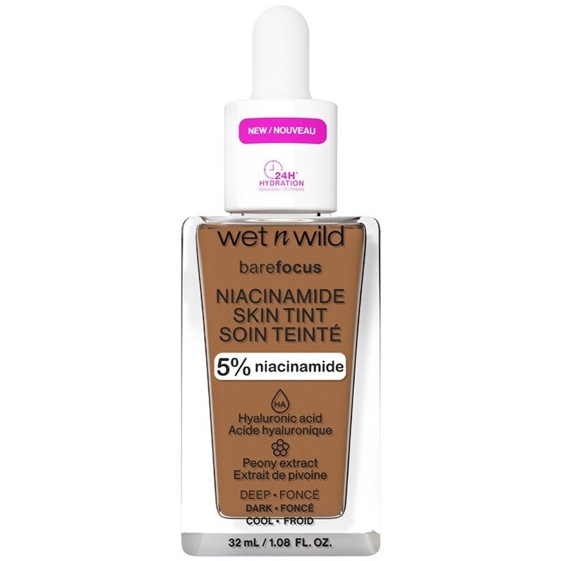 Wet n Wild Bare Focus Niacinamide Skin Tint 32ml - Deep Wet n Wild Bare Focus Niacinamide Skin Tint 32ml - Deep