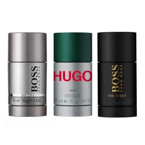 3-pack Hugo Boss Deostick (Bottled + Hugo Man + The Scent 75ml)