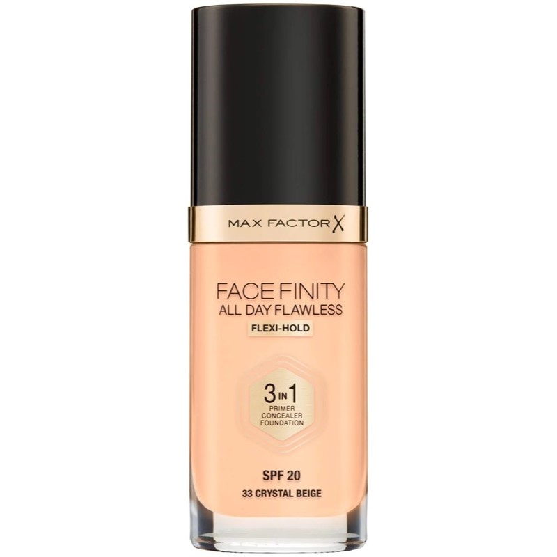 Max Factor Facefinity 3 In 1 Foundation 33 Crystal Beige Max Factor Facefinity 3 In 1 Foundation 33 Crystal Beige
