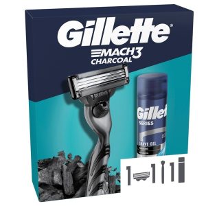 Giftset Gillette Mach3 Charcoal 2pcs