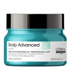 L'Oreal Professionnel Serie Expert Scalp Advanced Anti-Oiliness 2-in-1 Deep Purifier Clay Mask 250ml