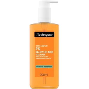 Neutrogena Clear & Defend 2% Salicylic Acid Face Wash 200ml