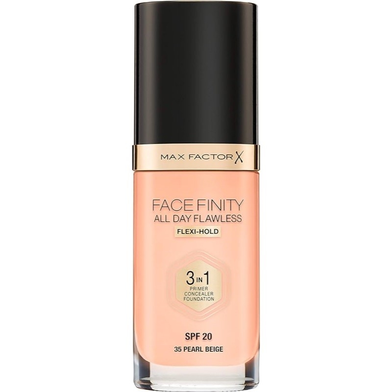 Max Factor Facefinity 3 In 1 Foundation 35 Pearl Beige Max Factor Facefinity 3 In 1 Foundation 35 Pearl Beige