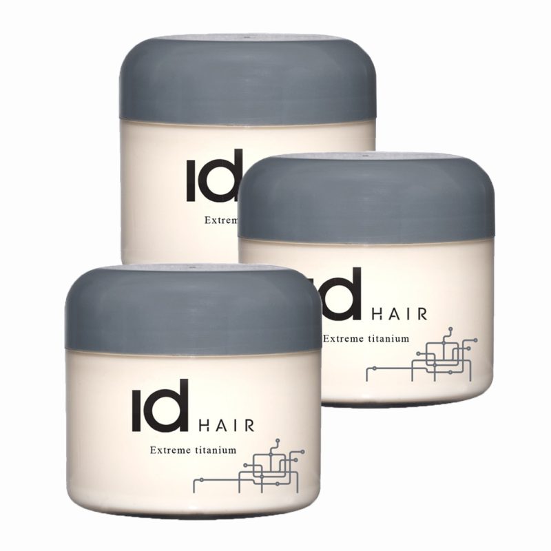 3-pack ID Hair Extreme Titanium Wax 100ml 3-pack ID Hair Extreme Titanium Wax 100ml