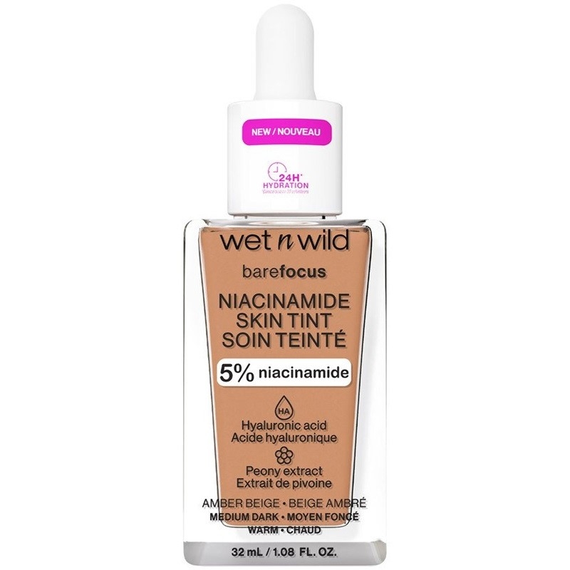 Wet n Wild Bare Focus Niacinamide Skin Tint 32ml - Amber Beige Wet n Wild Bare Focus Niacinamide Skin Tint 32ml - Amber Beige