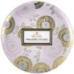 Voluspa 3-Wick Candle Decorative Tin Panjore Lychee 340g