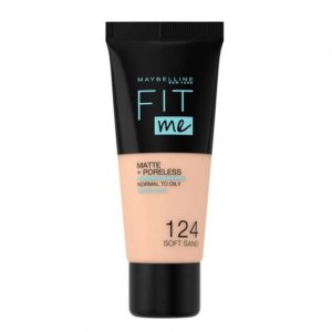 Maybelline Fit Me Matte + Poreless Foundation - 124 Soft Sand