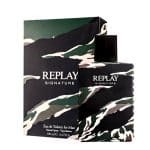 Giftset Replay Signature Man Edt 100ml + Pochette