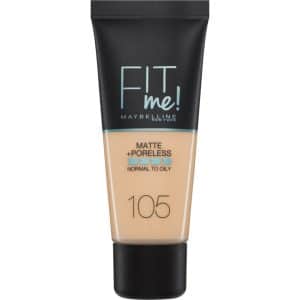 Maybelline Fit Me Matte + Poreless Foundation- 105 Natural Ivory