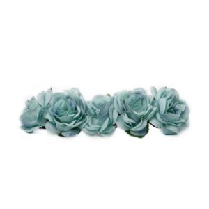 Hårband Blomkrans - Turquoise
