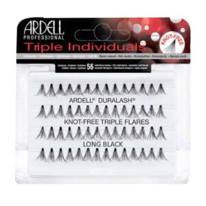 Ardell Triple Individuals Duralash Knot Free Flares Long Black