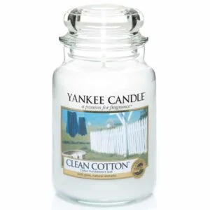 Yankee Candle Classic Large Jar Clean Cotton Candle 623g